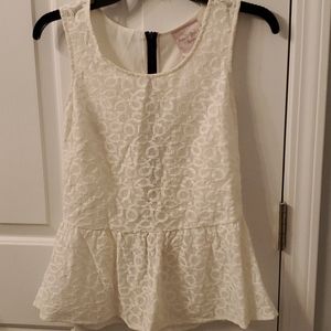 Romeo & Juliet Peplum lace top